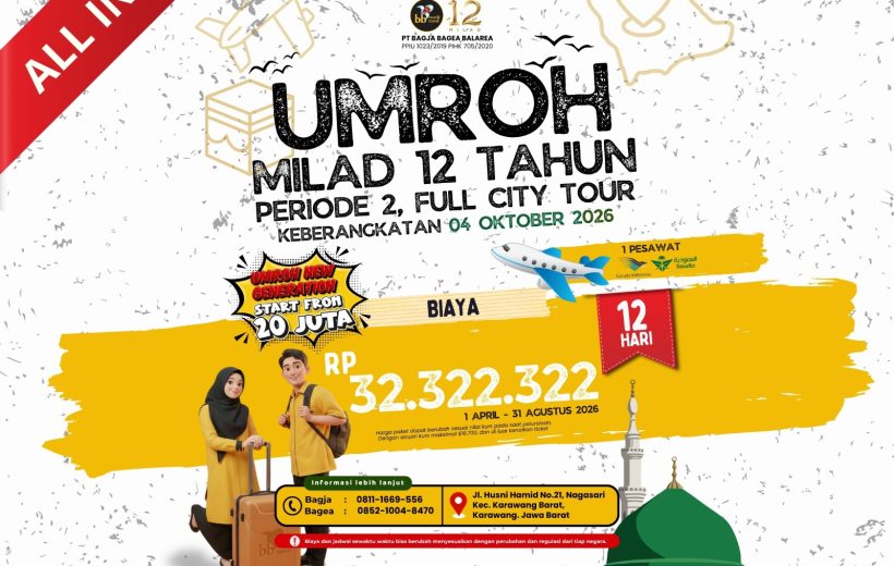 UMROH MILAD 12 TAHUN